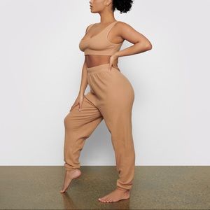 NWT Waffle Joggers in Tan